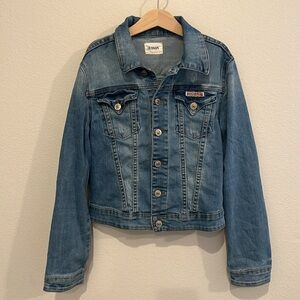 EUC Girls Medium Hudson Jeans Stretchy Denim Jacket!